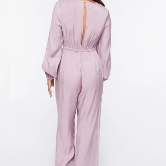 I Love Crazy Lilac Cutout Jumpsuit - Picture 3 of 8